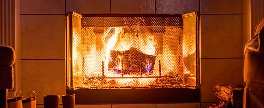 Mendota Hearth Landscape Fireplace Installation in Salisbury, Maryland